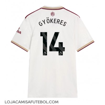 Camisa de Futebol Arsenal Viktor Gyokeres #14 Equipamento Alternativo 2025-26 Manga Curta Camisa de Futebol Arsenal Viktor Gyokeres #14 Equipamento Alternativo 2025-26 Manga Curta